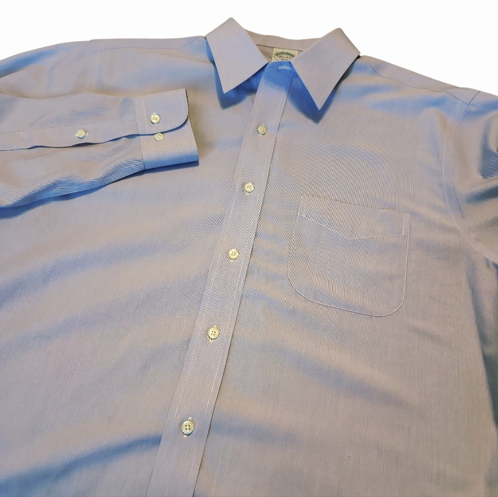Brooks Brothers 346 Purple Dress Shirt‎ Slim Fit Cotton Size 16.5